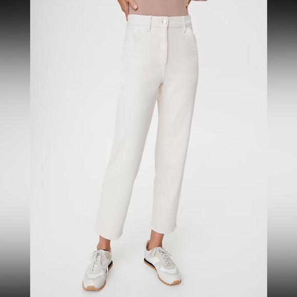 Aritzia Wilfred free Kelsey pant in bone color - Picture 1 of 11